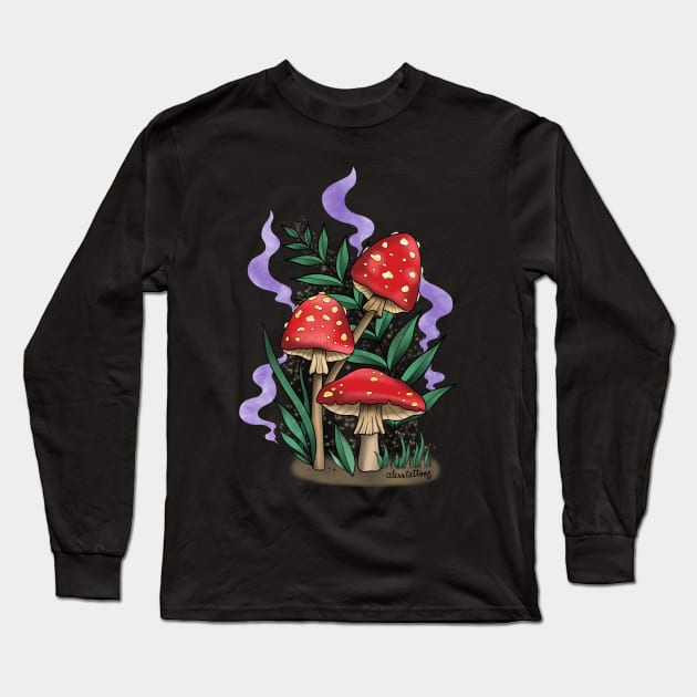 Mycology Long Sleeve T-Shirt by Alexxtattoos